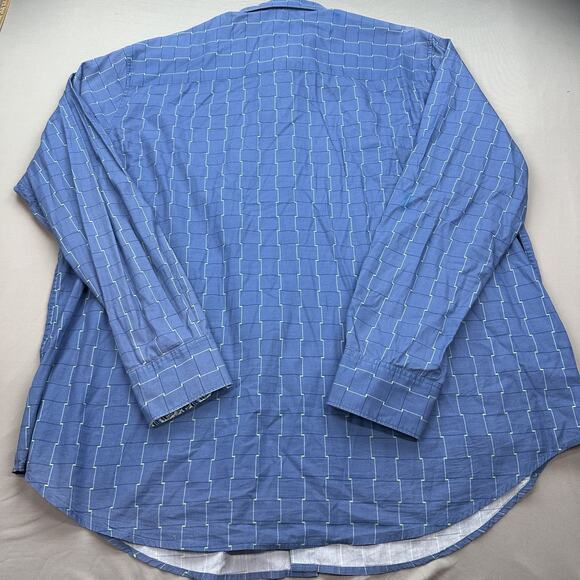 Robert Graham Shirt Mens 2XLT Geometric Pattern Designer Contrasting Trims - Picture 15 of 16